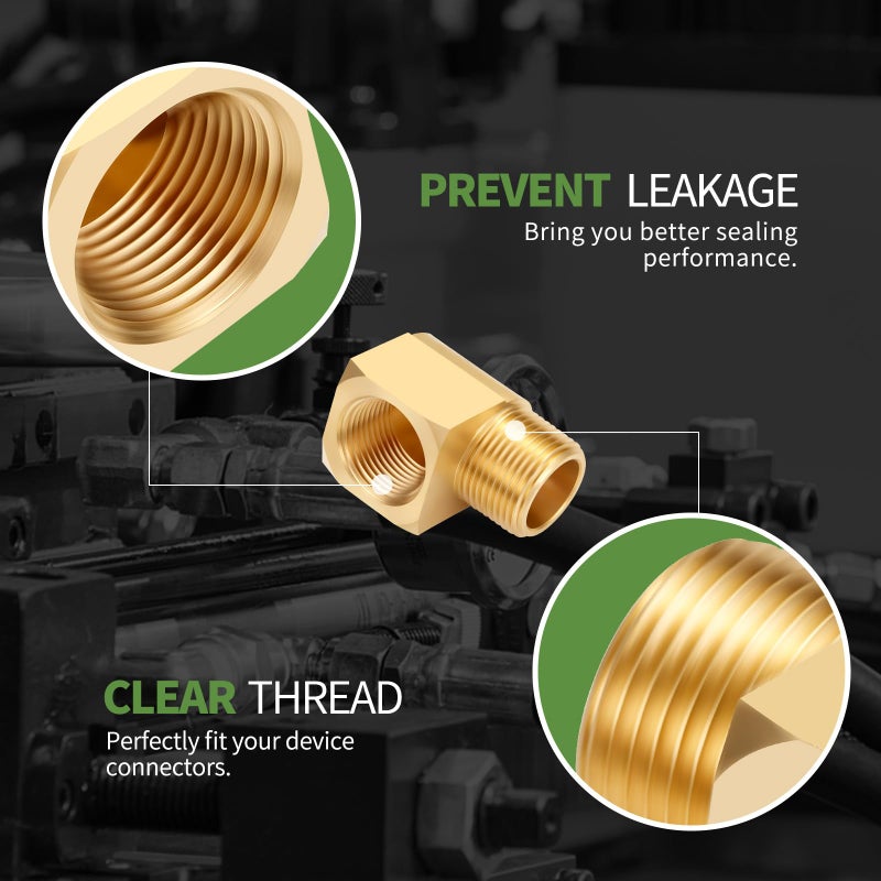 Litorange 1 Pack Metals Brass Pipe Fitting 90 Degree Barstock Street Elbow 3/4" NPT Male Pipe x 3/4" NPT Female Pipe - Image 4